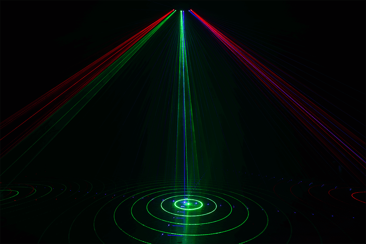 6-beam 260mW RGB animation laser