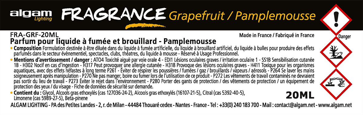 20 ML mist fragrance grape fruit