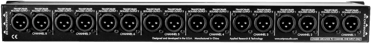 Eight Channel Three-Way Mic Splitter