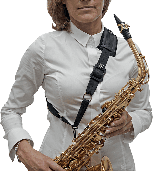 Shoulder strap for sax - metal hook