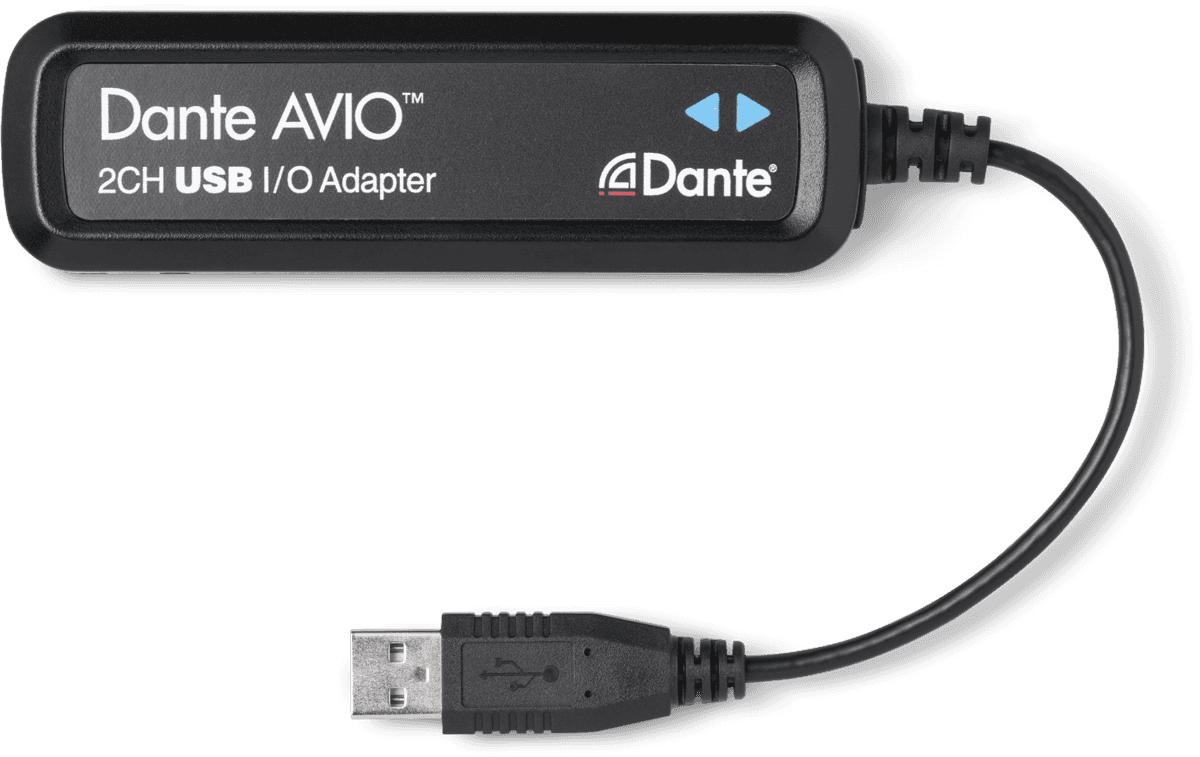 Dante USB adaptor 2 channels in/out