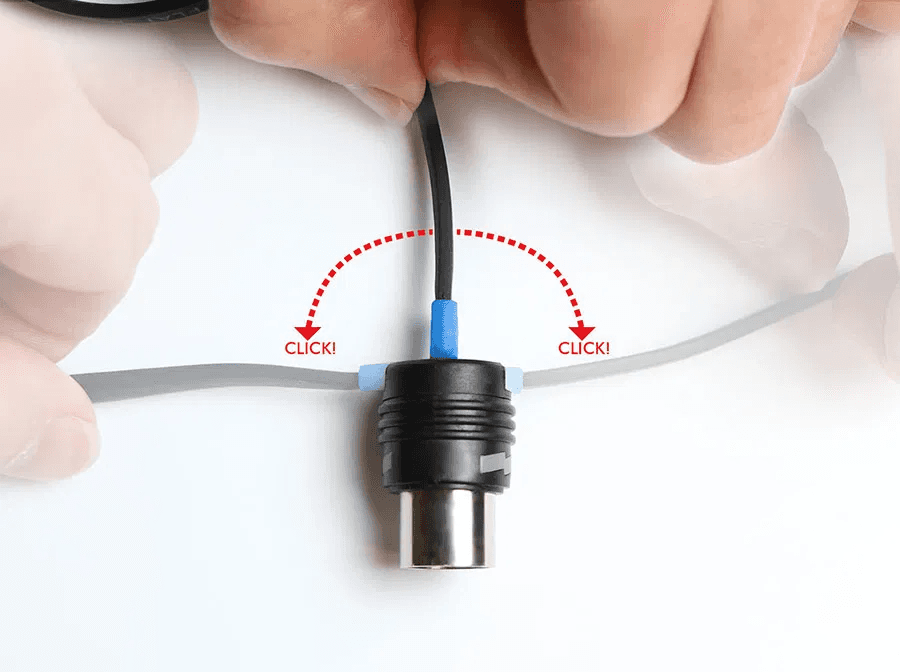 58 cm midi flat cable, 3 positions