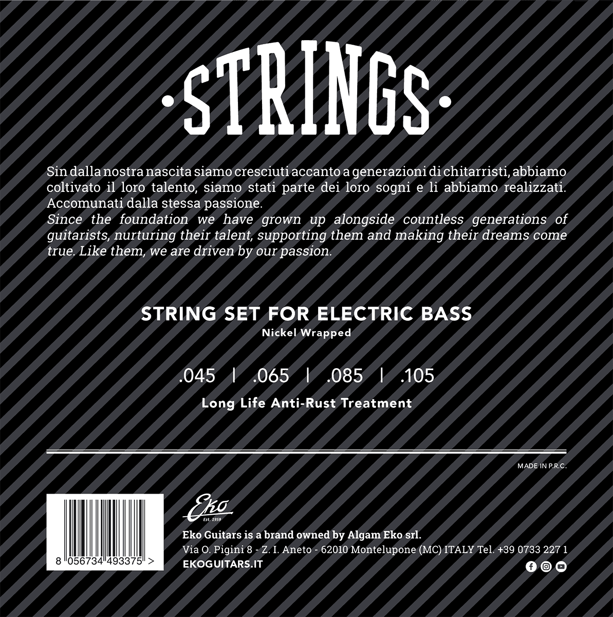 45-105 electric bass strings