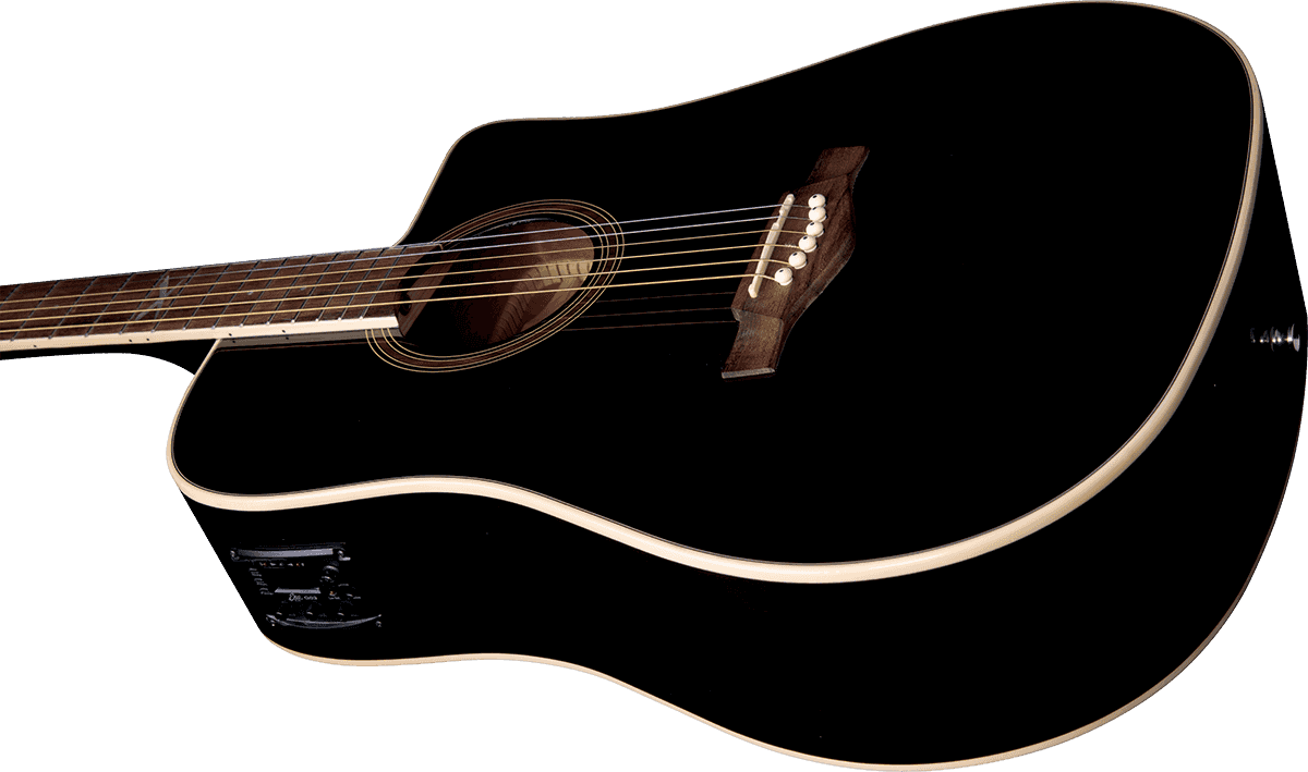 NXT D100CWE Dreadnought cutaway See Through Black