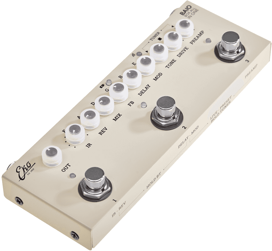 Mini multi-effect battery pedal with IRs