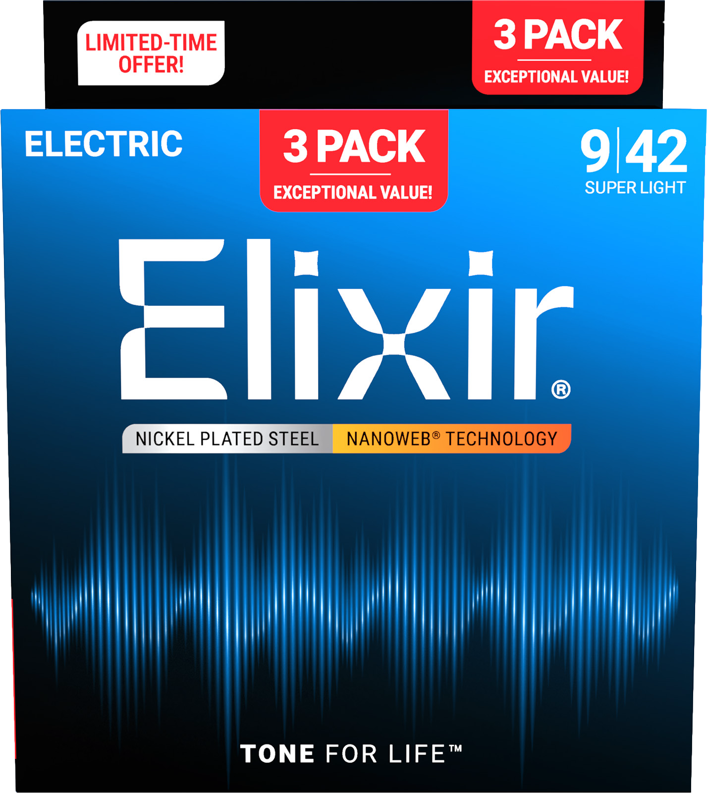 3 Pack Super Light 9-42