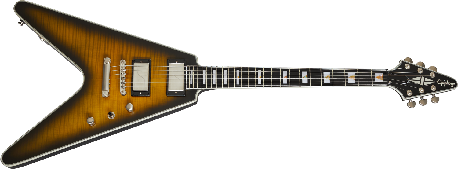 Flying V Prophecy Yellow Tiger Aged Gloss