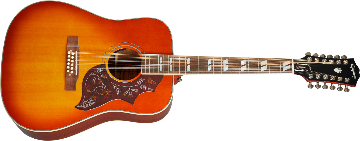 Hummingbird 12-string Aged Cherry Sunburst Gloss (All Solid Wood, Fishman Sonitone)