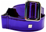 Mirror Reflective Purple 2” Guitar Strap