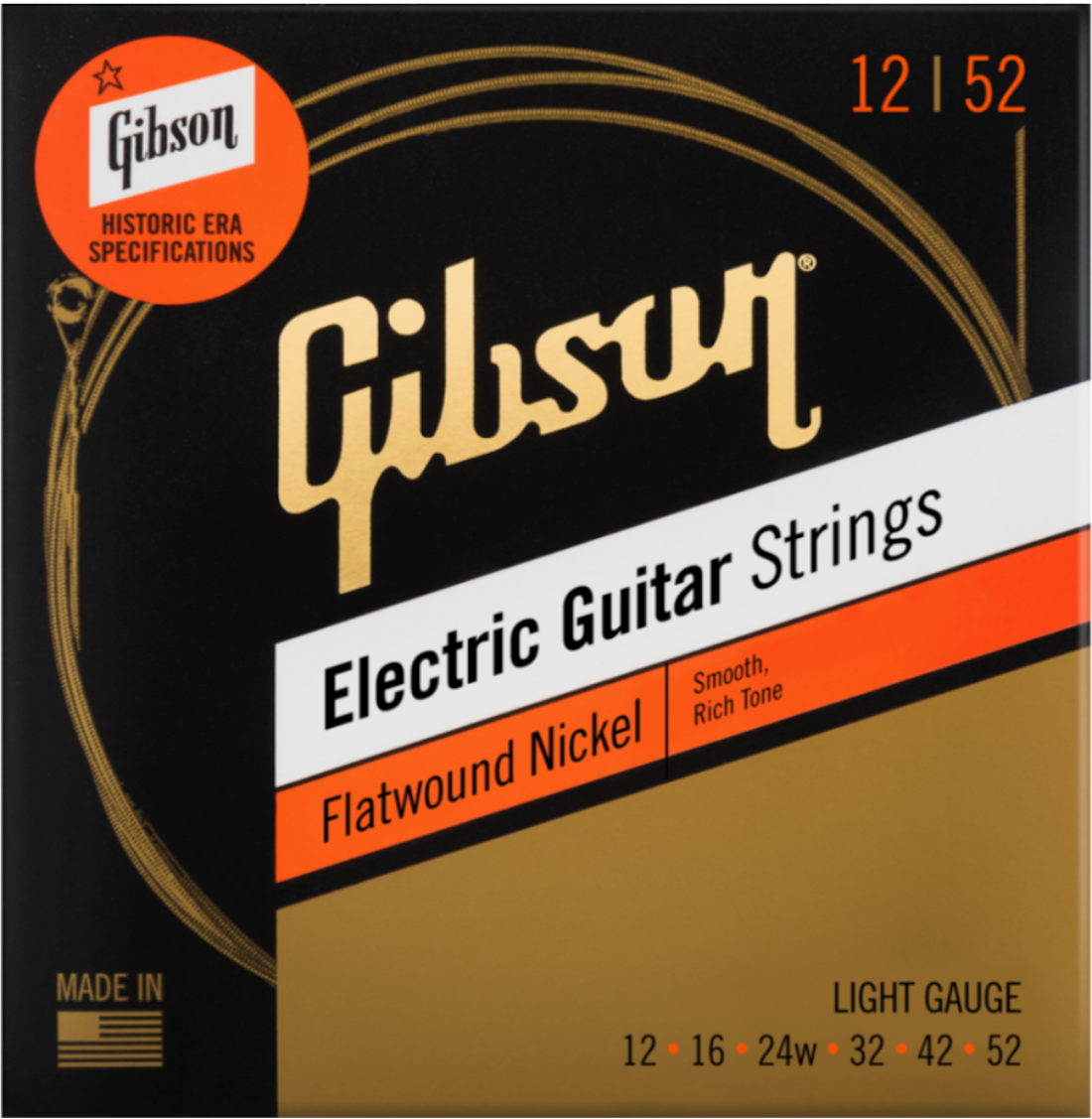 11 - 52 Flatwound Electric Guitar Strings Light