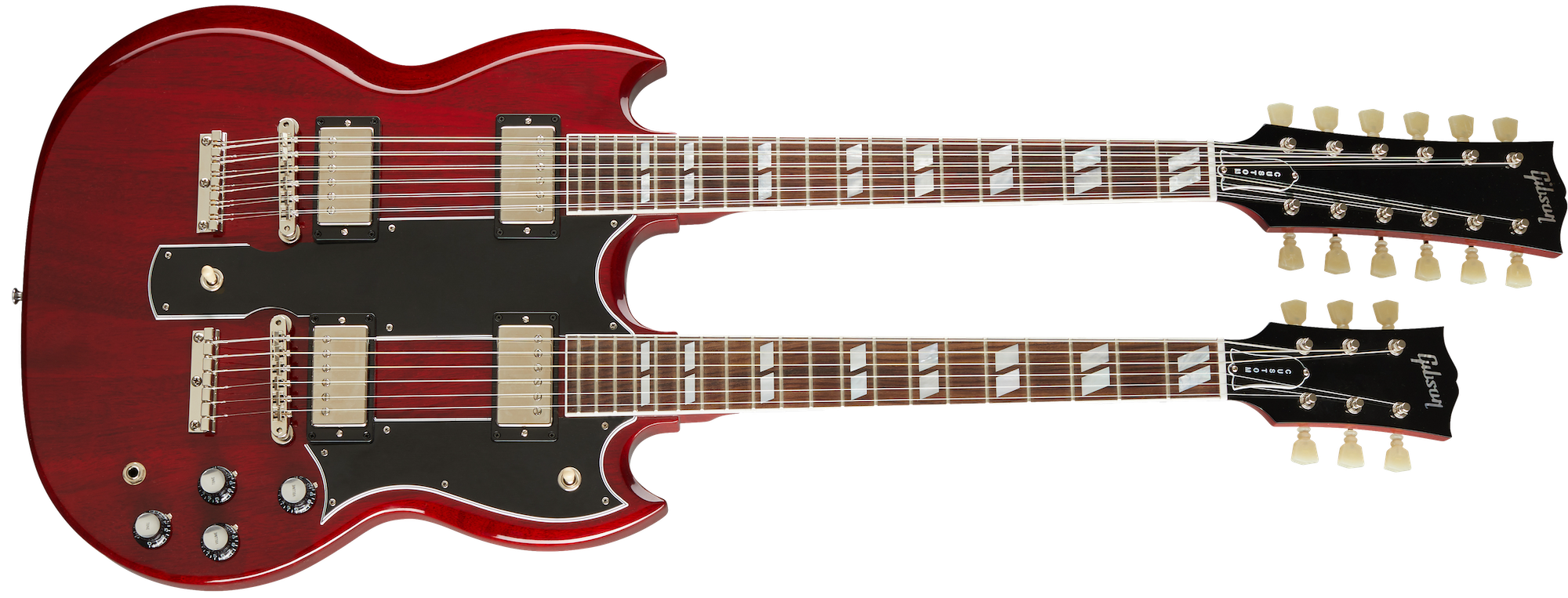 EDS-1275 Double Neck Cherry Red