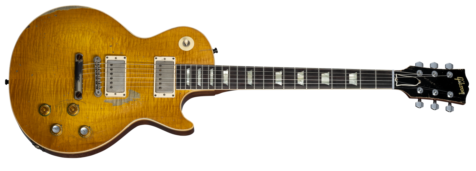 Kirk Hammett “Greeny” 1959 Les Paul Standard Murphy Lab Aged Greeny Burst