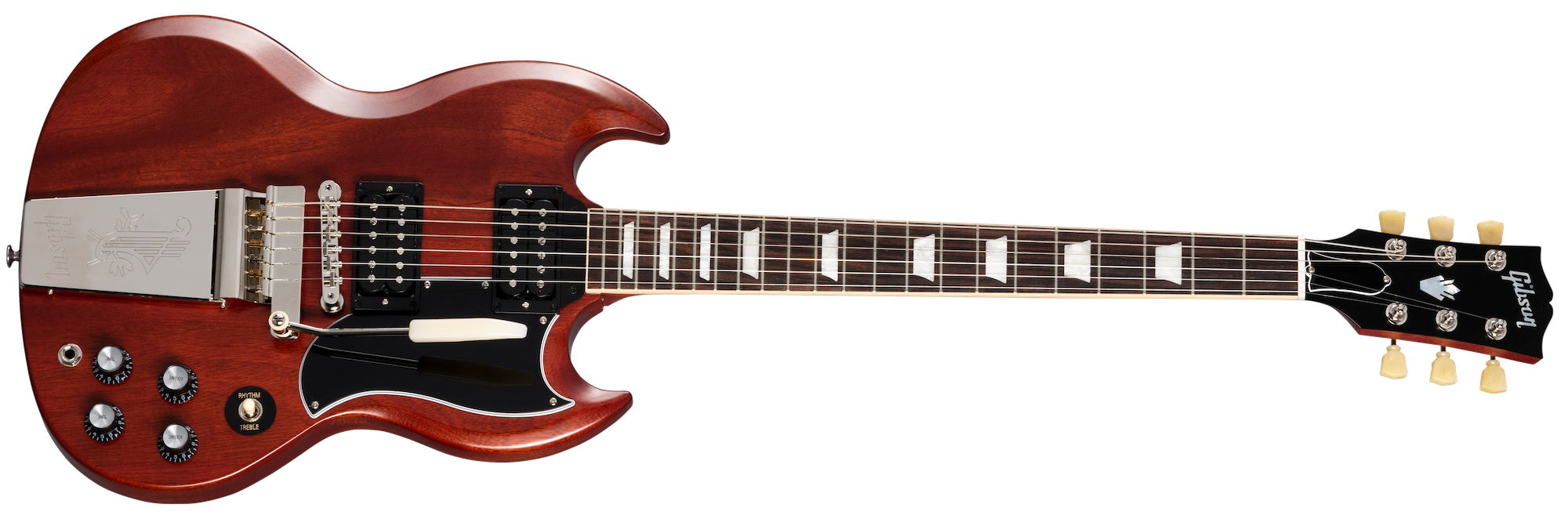 SG Standard '61 Maestro Vibrola Faded Vintage Cherry Satin