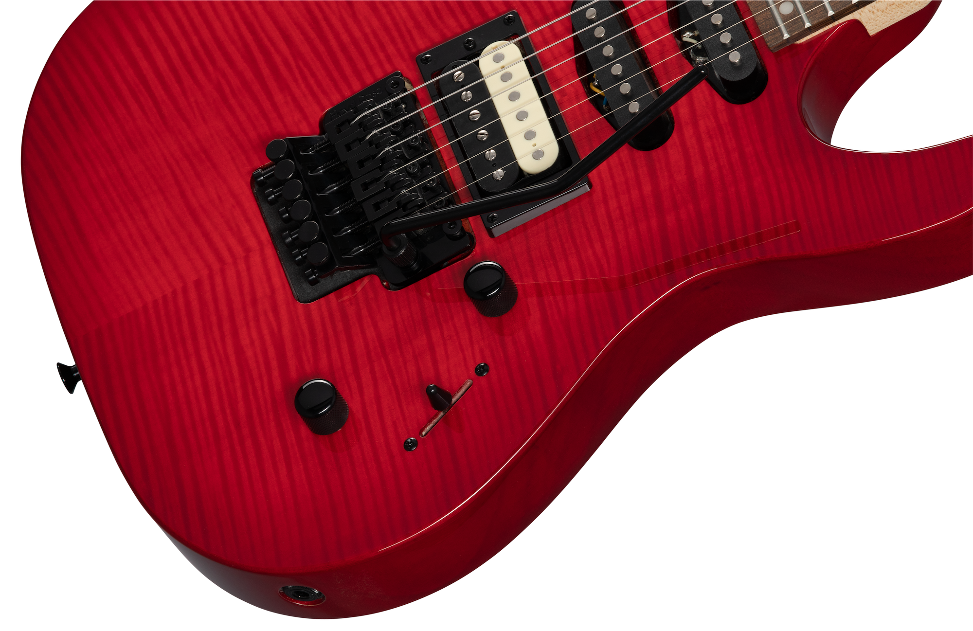 Striker Figured HSS ( Floyd Rose Special) Transparent Red