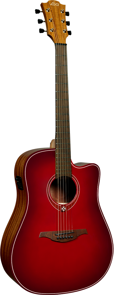 Tramontane Special Edition Red Dreadnought Cutaway Acoustic-Electric