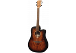 Dreadnought Cutaway Electro Black & Brown