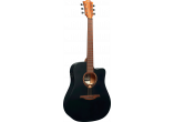 Dreadnought Black Cutaway Acoustic-Electric