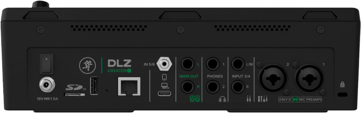 Dlz-creator-xs compact adaptative digital mixer for podcasting and streaming