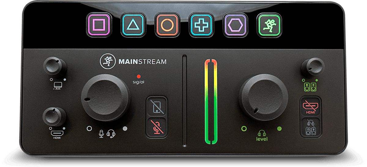 Mainstream complete live streaming and capture interface with programmable control keys