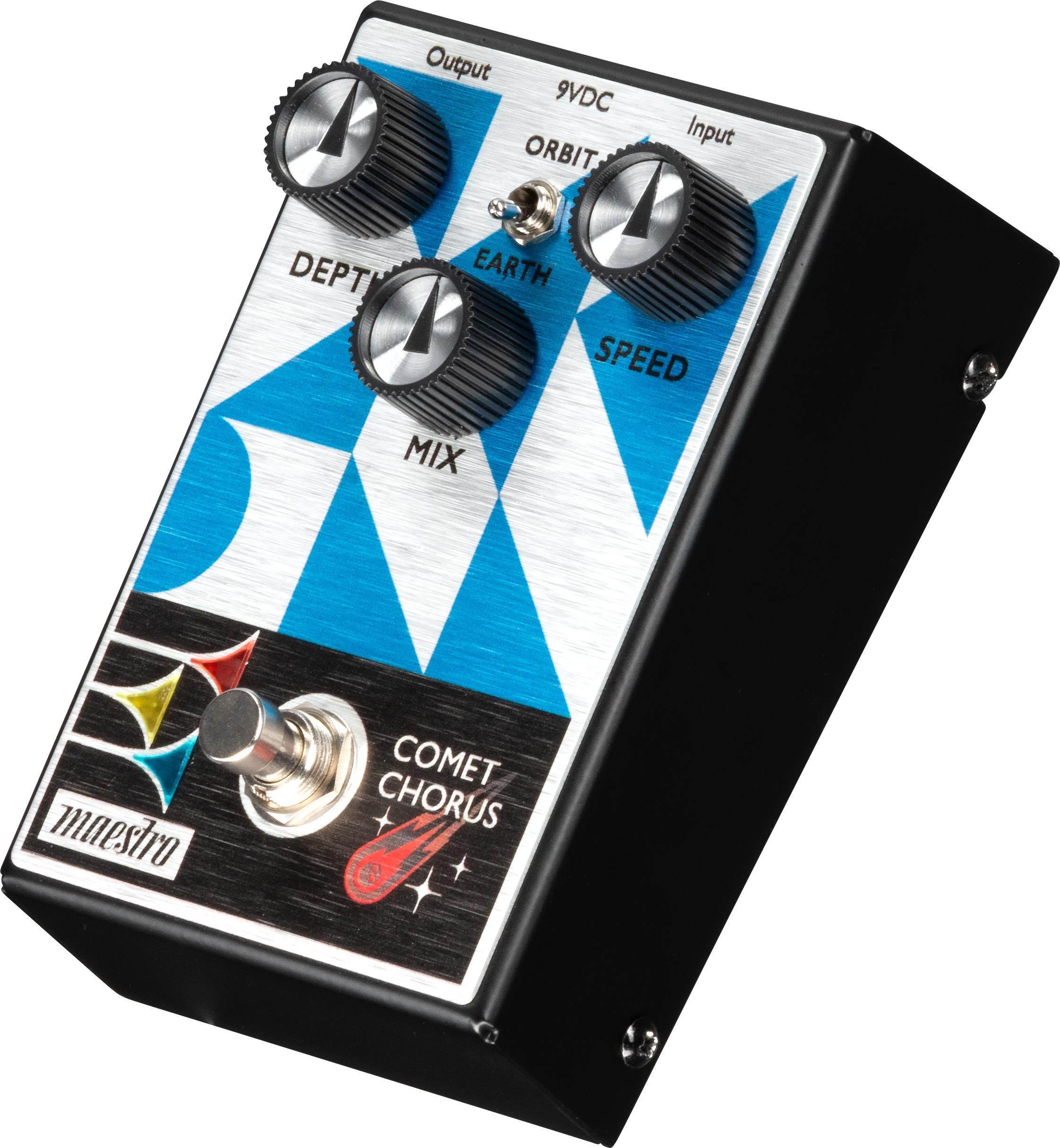 Chorus pedal with toggle switch for orbit or earth mode