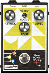 Fuzz pedal with toggle switch for classic och modern