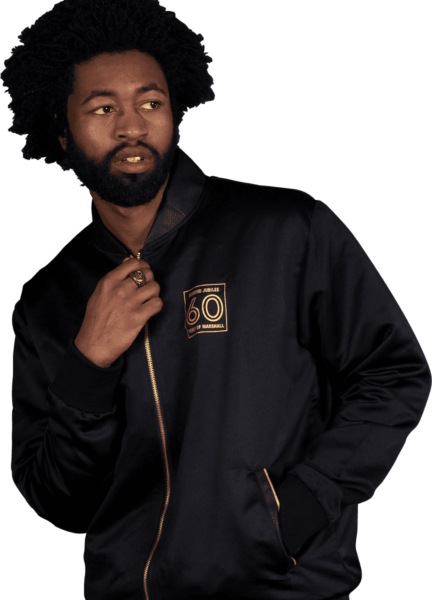 60TH ANNIVERSARY SATIN BOMBER JACKET - L