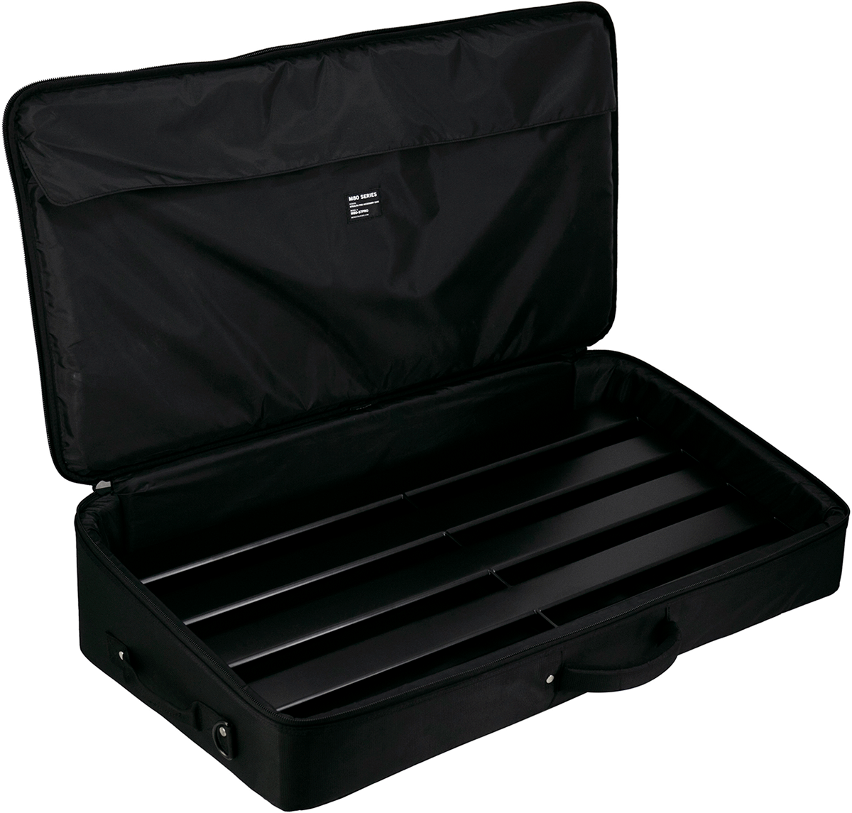 Pedalboard Rail Large, Black and Stealth Pro Accessory Case, Black