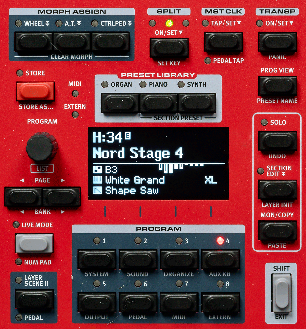 88 fullvektede Triple Sensor tangenter 