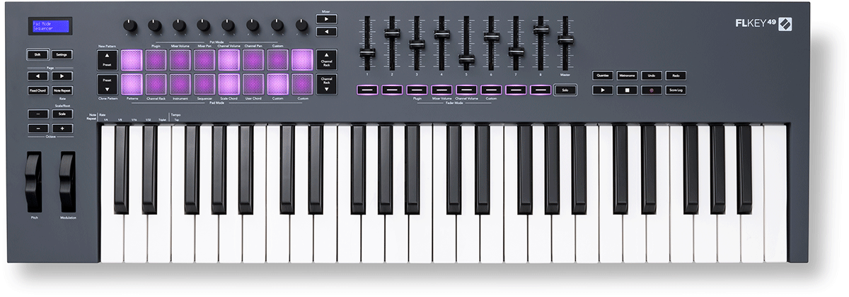 49 keys midi keyboard