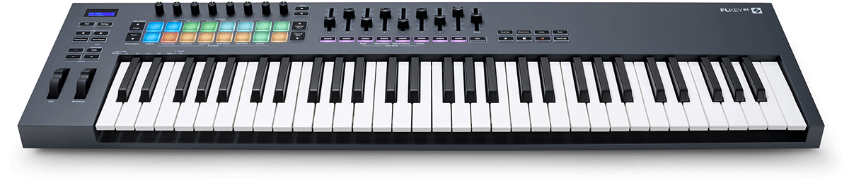 61 keys midi keyboard