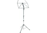 Foldable music stand chrome
