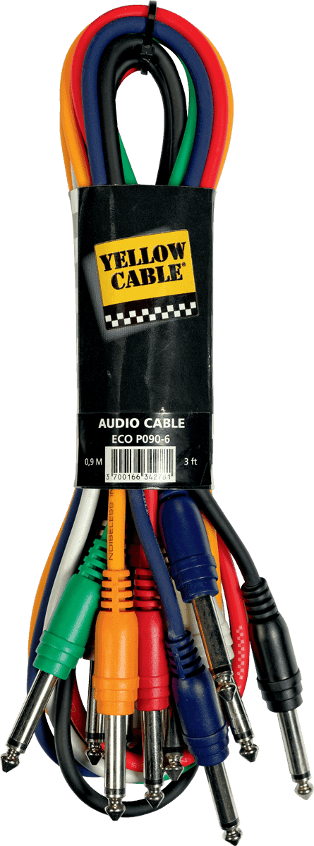 PATCH CABLE JACK 90CM X6 